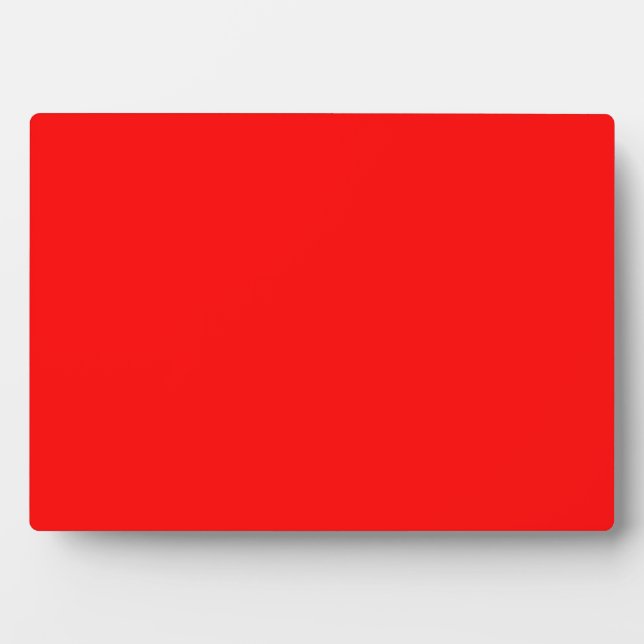 Plaque Photo Rouge (Devant)