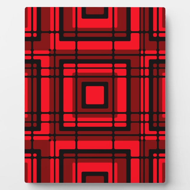 Plaque Photo Rouge (Devant)