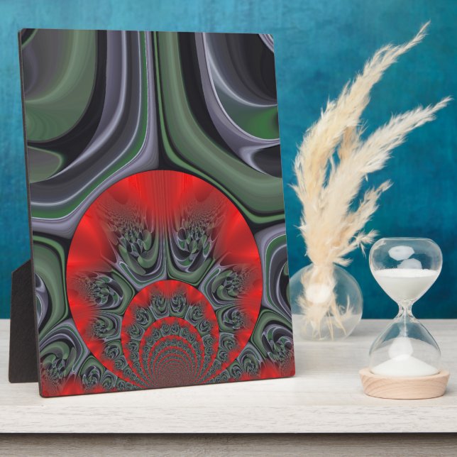 Plaque Photo Rouge Aurora" Imprimer (Côté)