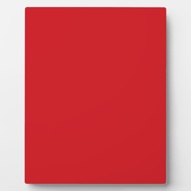 Plaque Photo Rouge pur (Devant)