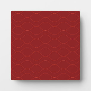 Plaque Photo Rouge, simple, élégant, cool vague abstraction art