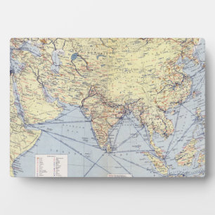 Plaque Photo Routes commerciales Asie du Sud