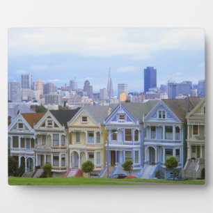 Plaque Photo Row of Victorian Homes