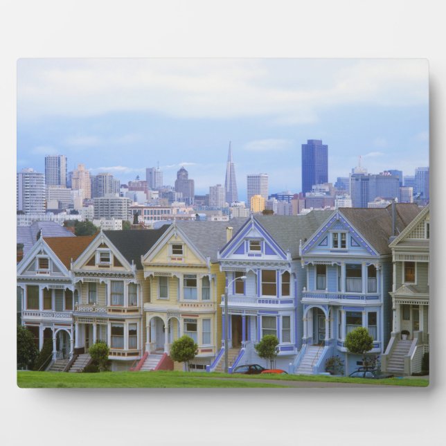 Plaque Photo Row of Victorian Homes (Devant)