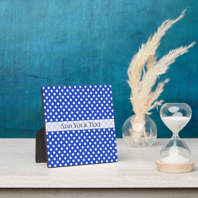 Plaque Photo Royal Blue Combination Pois par STaylor (Insitu)