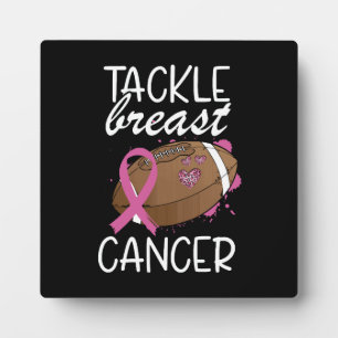 Plaque Photo Ruban de sensibilisation au cancer du sein Tackle