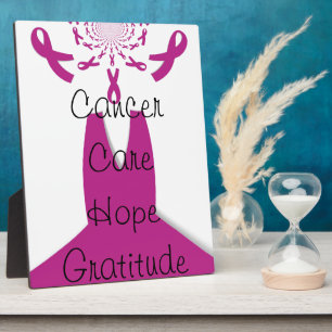 Plaque Photo Rubans rose Cancer du sein Sensibilisation Art Imp