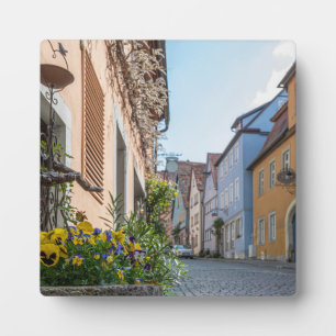 Plaque Photo Rue colorée à Rothenburg ob der Tauber