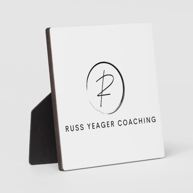 Plaque Photo Russ Yeager Coaching Signature Logo (Recto)