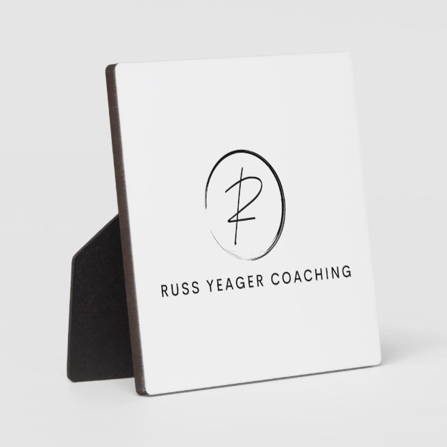 Plaque Photo Russ Yeager Coaching Signature Logo (Recto)