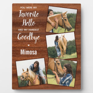 Plaque Photo Rustic Horse Memorial 4 Photo