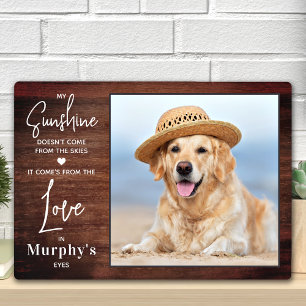 Plaque Photo Rustic My Sunshine Personnaliser Photo Amoureux de