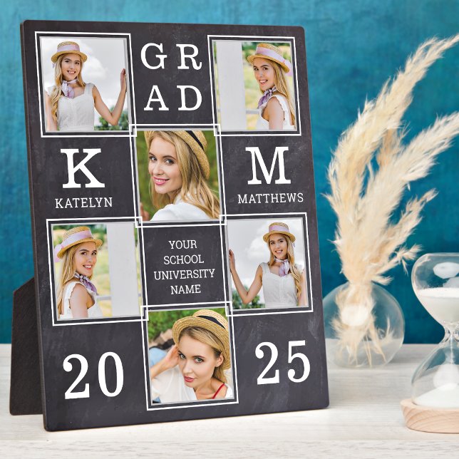 Plaque Photo Rustique Graduate Custom Unique 6 Diplôme Photo (Créateur téléchargé)