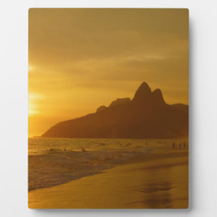 Plaque Photo Sable tropical d'amour de paix de l'eau d'océan de