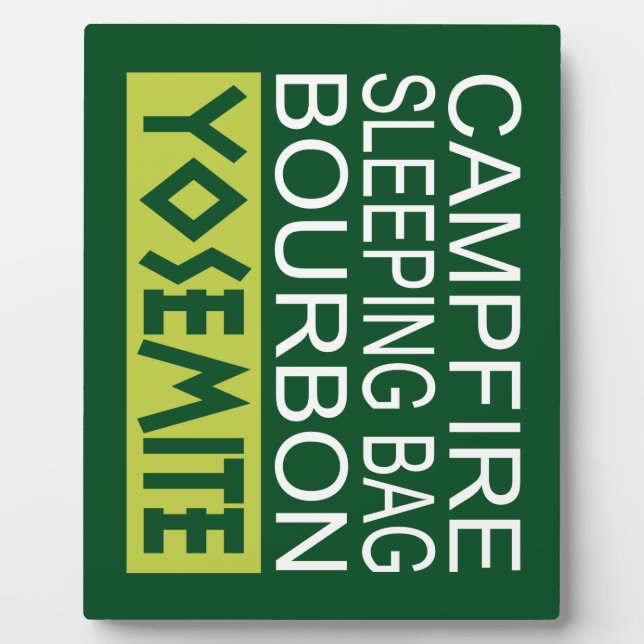 Plaque Photo Sac couché de feu Bourbon Yosemite (Devant)