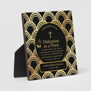 Plaque Photo Sacré Prêtre Cadeau Pasteur diacre Ordination pers