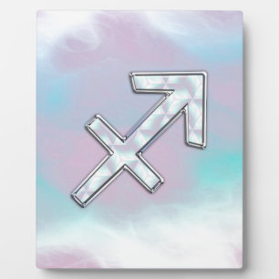 Plaque Photo Sagittaire moderne Zodiac sur Mère de style perle