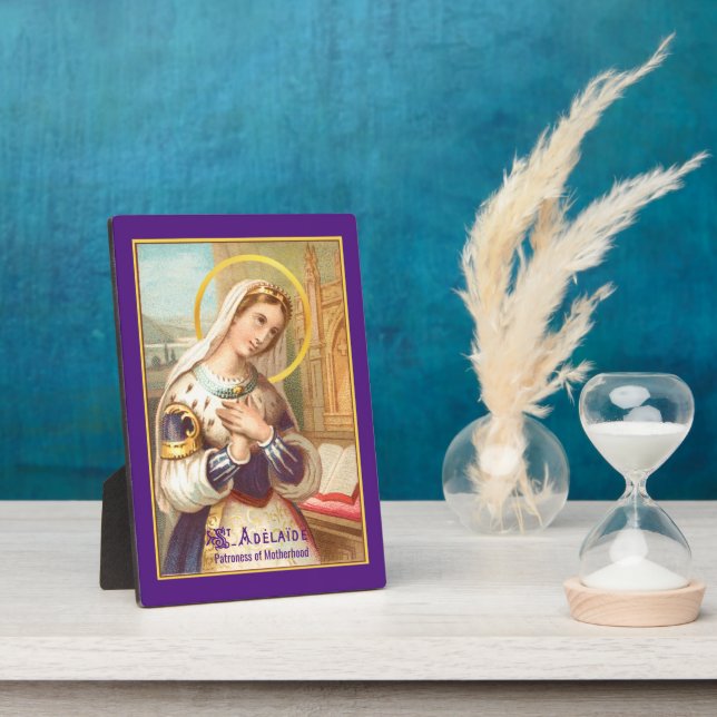 Plaque Photo Saint-Adélaïde, impératrice romaine (LT 03) 5"x7" (Côté)