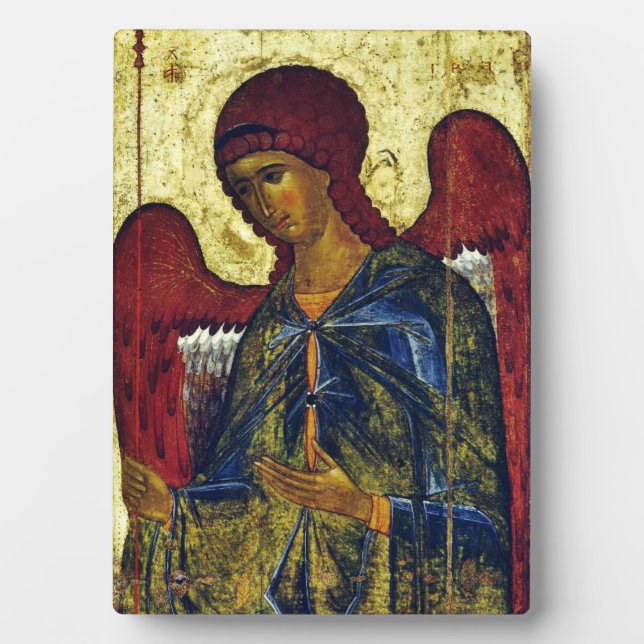 Plaque Photo Saint Ange Gabriel Icône Orthodoxe (Devant)