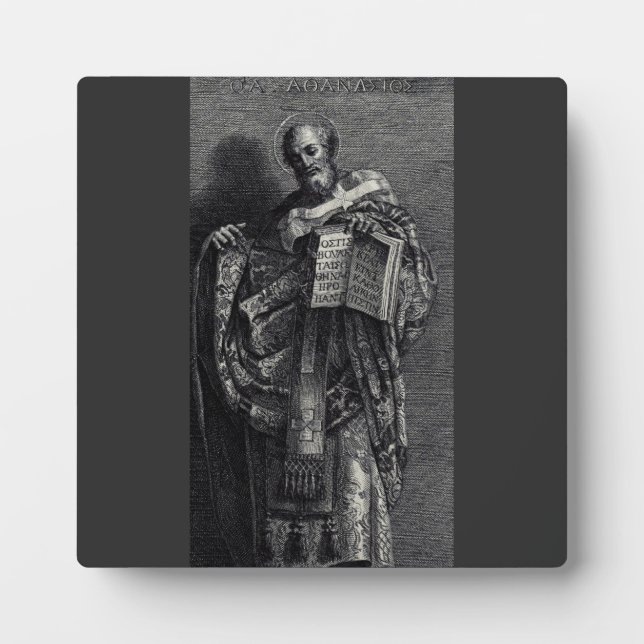 Plaque Photo Saint Athanase d'Alexandrie Art Graphique (Devant)