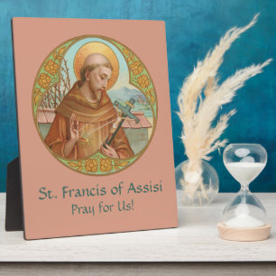 Plaque Photo Saint François d'Assise (BK 002) 8"x10"