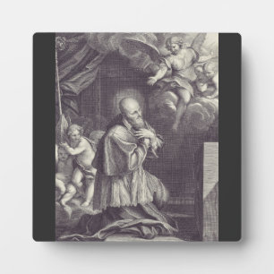 Plaque Photo Saint François de Sales Art en noir et blanc