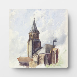 Plaque Photo Saint Germain des Prés Eglise Paris