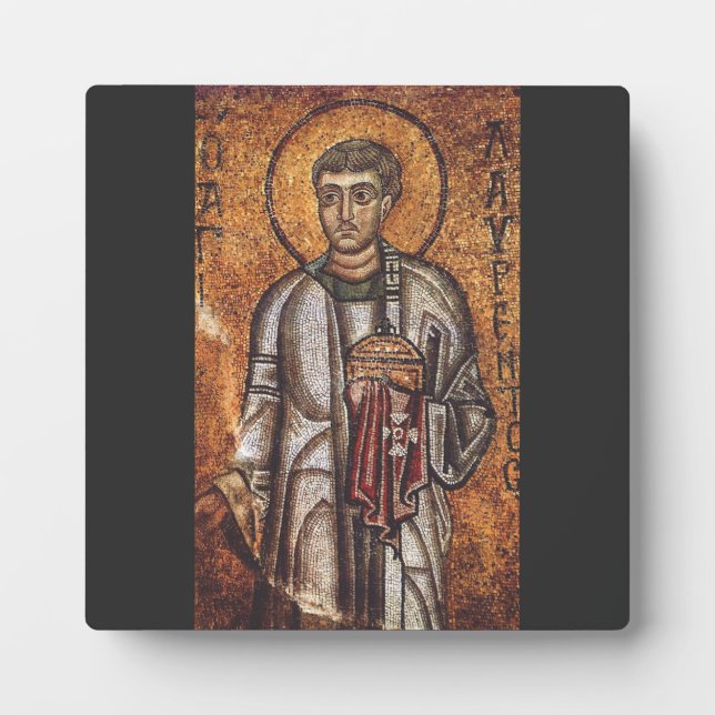 Plaque Photo Saint-Laurent le martyr (Devant)