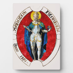 Plaque Photo Saint Louis IX de France Patron des Rois