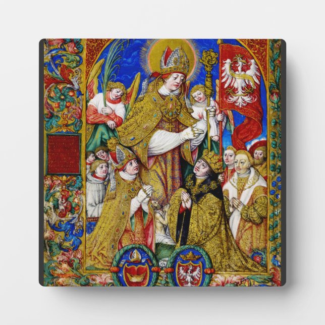 Plaque Photo Saint Stanislaus évêque et martyr (Devant)