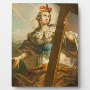 Plaque Photo Sainte Hélène avec la Vraie Croix Art sacré