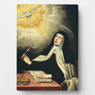 Plaque Photo Sainte Thérèse d'Avila Mystique du Feu Art