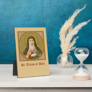 Plaque Photo Sainte Thérèse d'Avila (SNV 27) (Image carrée) 5"x