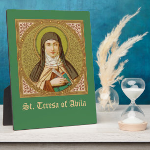 Plaque Photo Sainte Thérèse d'Avila (SNV 27) (Image carrée) 8"x