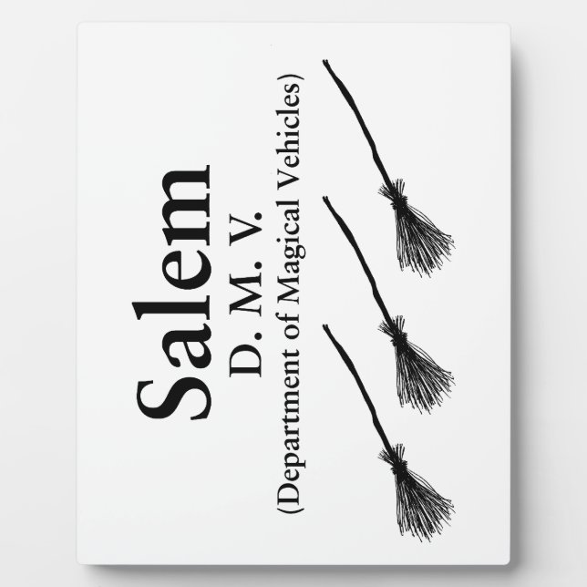 Plaque Photo Salem DMV (Devant)