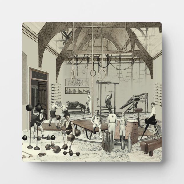 Plaque Photo Salle De Sport Victorienne (Devant)