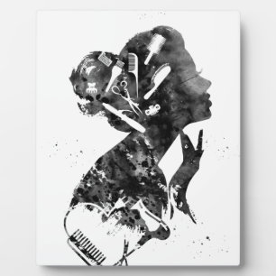 Plaque Photo Salon de coiffure Art