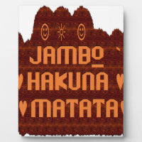 Salutation africaine : Jambo Hakuna Matata Wood De