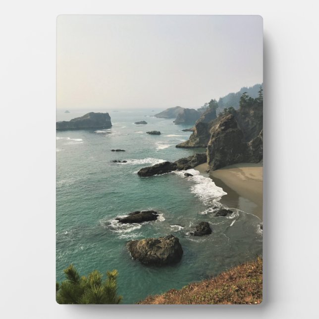 Plaque Photo Samuel H. Boardman, Côte de l'Oregon (Devant)