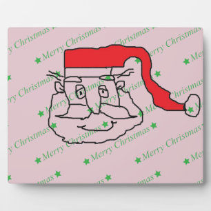 Plaque Photo Santa Claus