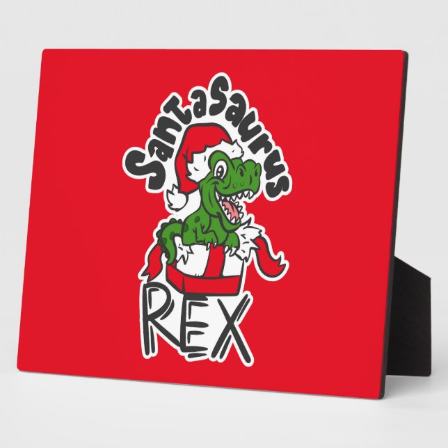 Plaque Photo Santasaurus (Côté)