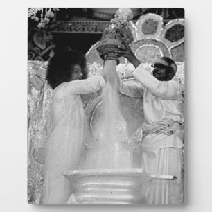 Plaque Photo Sathya Sai Baba Vibhuti Abishekam à Shirdi Idol