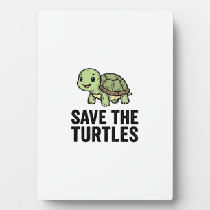 Plaque Photo Sauver Les Tortues Vintage Tortue Conservation T-S