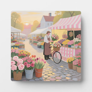 Plaque Photo Scène de rue Fleur Solaire