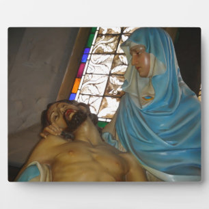 Plaque Photo Sculpture De La Pieta