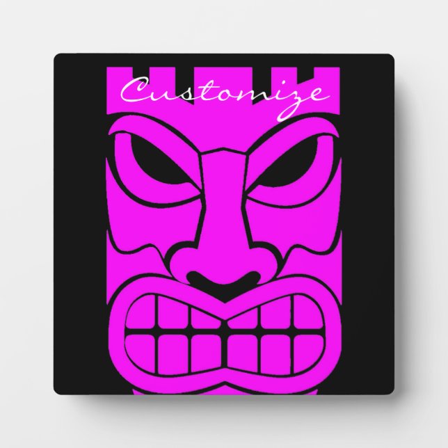 Plaque Photo Sculpture Tiki rose Thunder_Cove (Devant)
