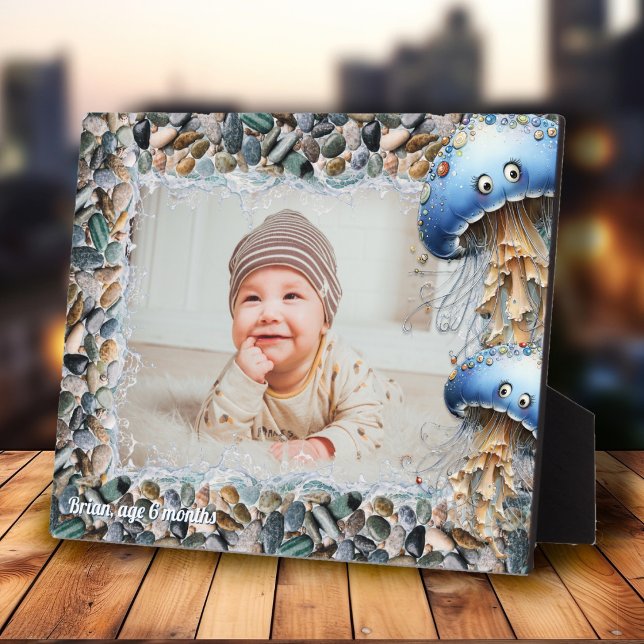 Plaque Photo Sea Themed Jellyfish Custom Kids Frame (Créateur téléchargé)