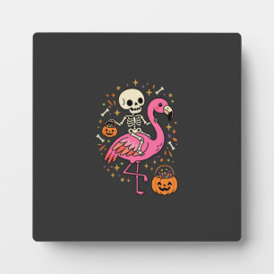 Plaque Photo Seau de bonbons squelette de flamant rose d'Hallow