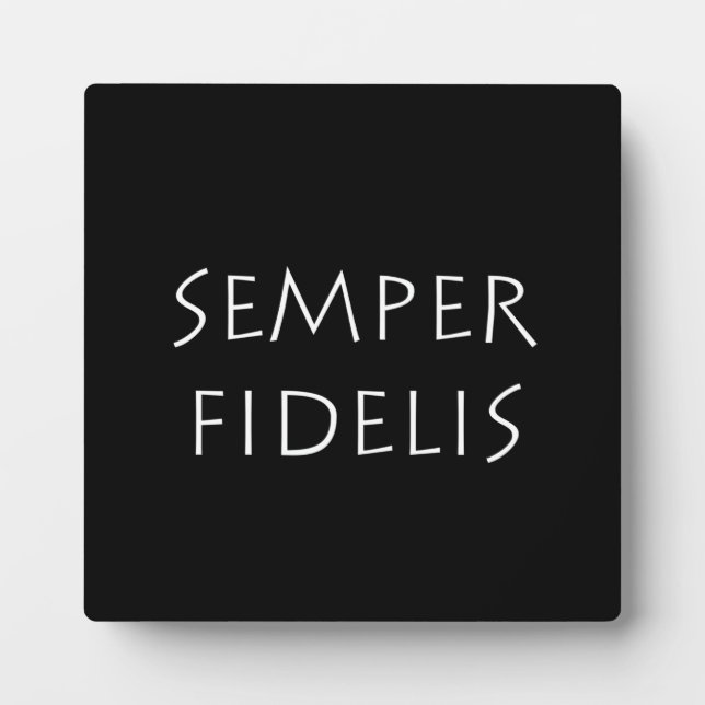 Plaque Photo Semper Fidelis (Devant)