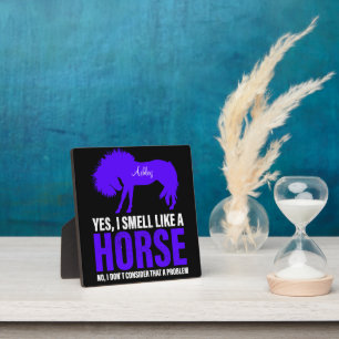 Plaque Photo Sentir comme un cheval en personnalisé royal